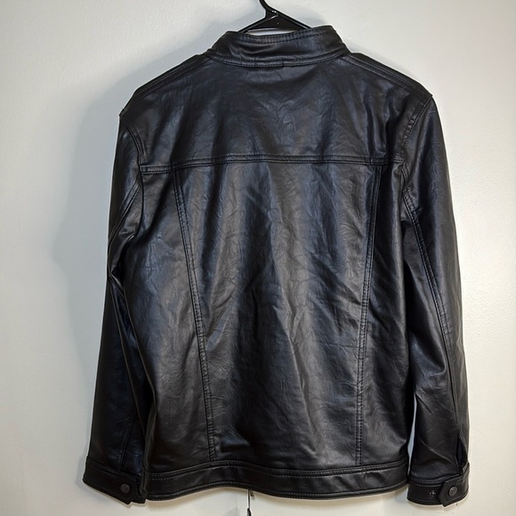 Emporio & Co. Black Faux Leather Moto Jacket – NWT – Size M - Picture 13 of 13